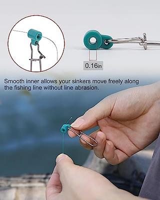 Facikono Fishing Line Sinker Slides Catfishing Rig, Saltwater Heavy Duty  Sinker Weights Connector with Duo Lock