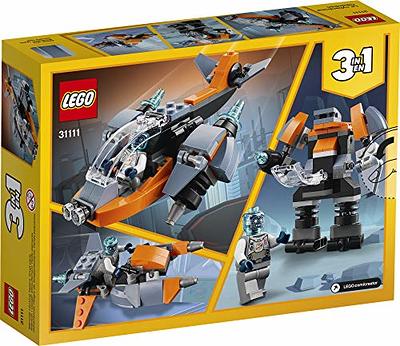LEGO Creator 3 in 1 Cyber Drone Space Toys, Transforms from Drone to Cyber  Mech or Cyber Scooter, Space Toy Building Set, Gift for 6 Plus Year Old Kids,  Boys, and Girls, 31111 - Yahoo Shopping