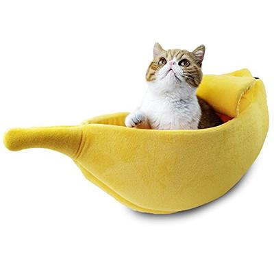 Wuffmeow Funny Pet Cat Toys Portable Cat Pets Play Bed Mat Blanket House Foldable Kitten Tents, Red
