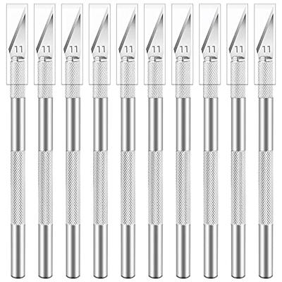 Jetmore 10 Pack Exacto Knife, Stainless Steel Exacto Knife Set, Sharp  Precision Hobby Knife Craft Knife Kit for Pumpkin Carving, DIY, Art,  Cutting, Stencil - Yahoo Shopping