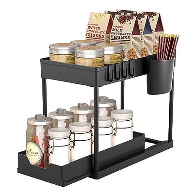 Kitchen Under Seasoning Sink Storage Organizer 2 Tier Drawer