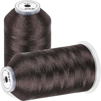 Black Threads 10 Pcs Mixed Cotton Sewing Machine Thread 1000 Yards Per Spool