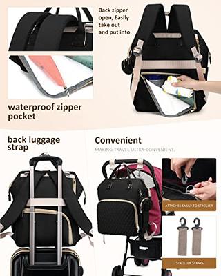 Multi-functional Waterproof Nylon Diaper Bag Backpack For Mom And Baby,  Large Capacity, With Shoulder Straps, Comes With A Urine Pad