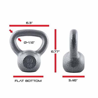 CAP Barbell Hammertone Cast Iron Kettlebell, Gray - WF Athletic Supply