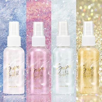 Hair and Body Glitter Spray, Festival Shimmering Glitter Powder Spray  Highlighter Makeup for Hair/Body/Clothes, Loose Sparkle Powder Makeup,  Singer