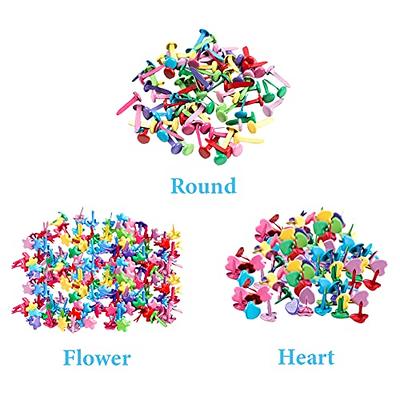 100Pcs Multicolor Split Pin Pastel Metal Brad Fasteners Mini Brads,  Multifunctional Decorative Alloy Round Brads for Paper Craft DIY Stamping  Scrapbooking (Size:Round) - Yahoo Shopping