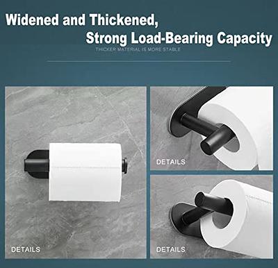 YIGII Toilet Paper Holder Self Adhesive - Adhesive Toilet Roll Holder no  Drilling for Bathroom Stainless Steel Brushed