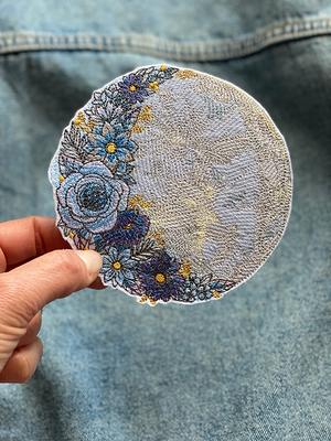 12 Yarn Painting Moon and Flower