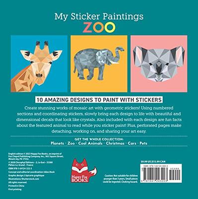 Apli Animal Geometric Stickers Box Board Game Multicolor