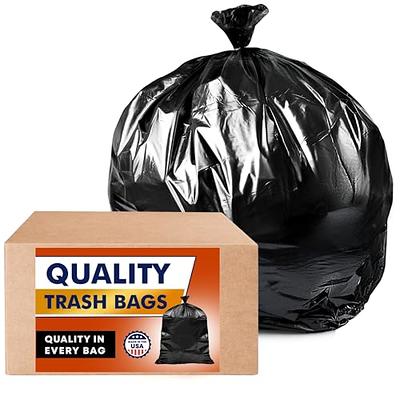 TYPLASTICS Drawstring Trash Bags, 30 Gallon Multipurpose Heavy Duty Garbage Bags, 65 Count