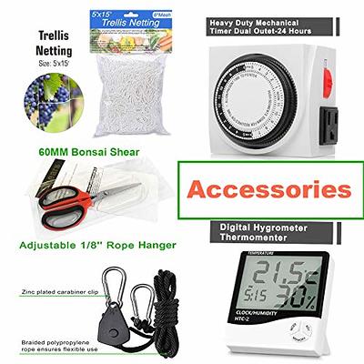 Hydroponics Indoor Grow Tent Digital Thermometer Hygrometer