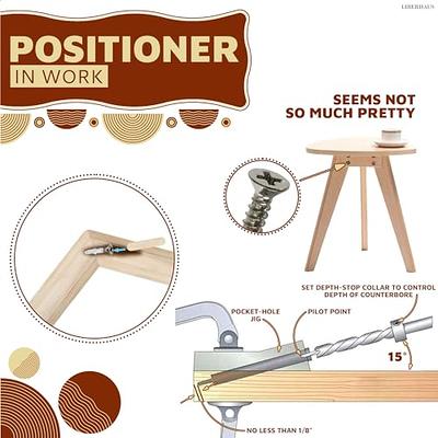 Pocket Hole Jig Kit, 15 Angled Woodworking Holes Locator, Drill