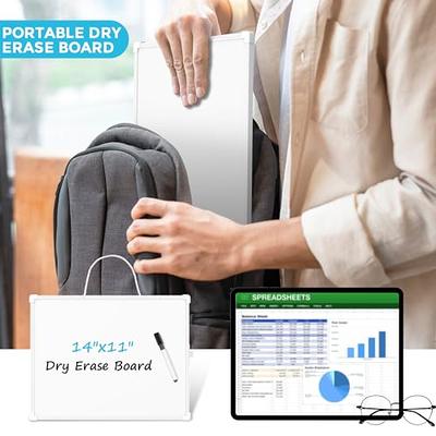 Double Sided Dry Erase Small White Board for Desk (Pack of 12) - 9x12 Inch  Small Dry