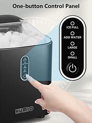 ecozy Portable Ice Makers Countertop, 44lbs Per Day, 24 Cubes Ready in 13  Mins, Self-Cleaning Ice Maker with Ice Bags/Ice Scoop/Ice Basket for Home  Office Bar Party, Stainless Steel