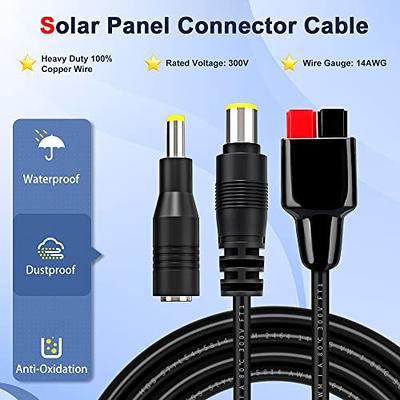 ELECTOP 4-in-1 Solar Panel Connector Extension Cable Splitter, Compatible  with Anderson Connector DC 8mm 5.5mm Adapter Power Plug XT60 Female Connector  Charger Solar Connectors Parallel Adapter Cable - Yahoo Shopping