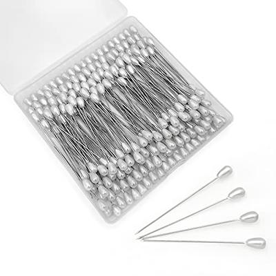 600PCS Sewing Pins Straight Pin for Fabric Pearlized Ball Head Quilting Pins