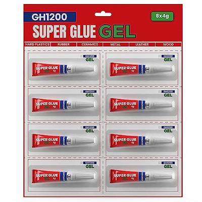1 Gram (Pack of 24) Single use Super Glue All Purpose, Super Fast, Thick &  Strong Adhesive Superglue, Cyanoacrylate Glue for Hard Plastics, DIY Craft
