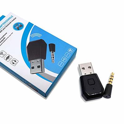 Bluetooth-compatible 5.0 Headset Dongle USB Wireless Adapter Receiver For  PS5 PS4 Stable Performance For Bluetooth Headsets