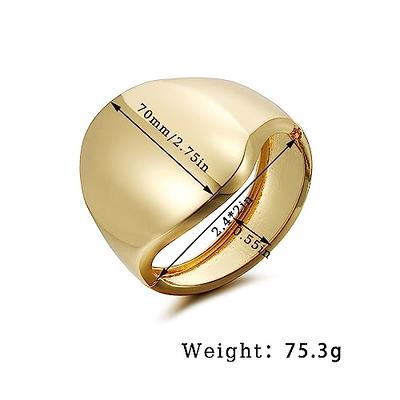  ENSKEFEN Teardrop Gold Cuff Bracelet for Women