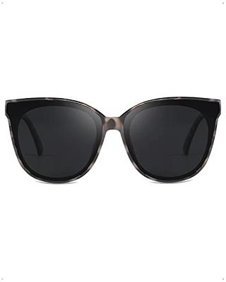 LVIOE Cat Eyes Sunglasses for Women, Polarized Oversized Fashion