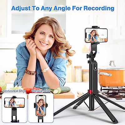 Double Phone Holder Tripod Mount Adapter Horizontal Vertical for Phone  Selfie Video Live Streaming Chatting