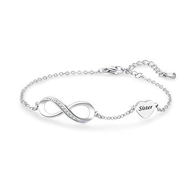 Sterling Forever Louisa Charm Bracelet