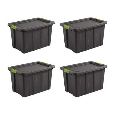 Sterilite 40 Qt Clear Plastic Storage Bin Totes with Latching Lid