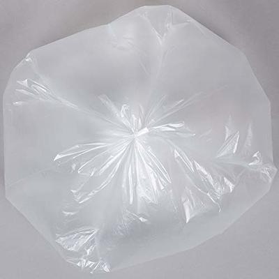 50 Small to Medium Trash Bags, 7-8-9-10 Gallon Trash Bags, 24 x 24  Clear Garbage Bags - Commercial Waste Basket Trash Bags, Bulk Plastic  Bathroom Trash Can Liners