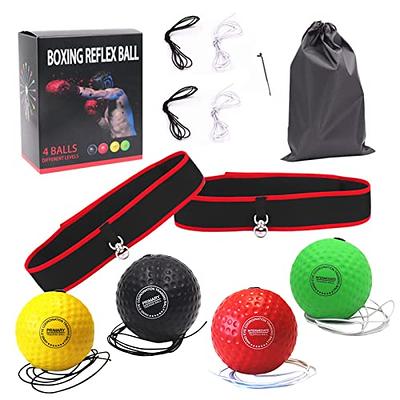 Boxing Reflex Ball Bouncy Fight SpeedBall Level Boxing Ball with Headband  Portable Training and Fitness Exercise Equipment