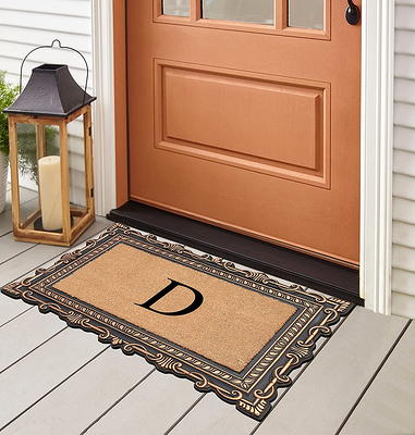 Mainstays Welcome Home Paw Coir Outdoor Doormat - Natural & Black - 18 x 30 in