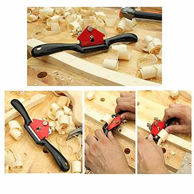 KOOTANS 2pcs 9 10 Adjustable Spokeshave, with Replacement Blades and  4-Way Rasp File, Manual Planer with Flat Base, Perfect for Planing  Trimming