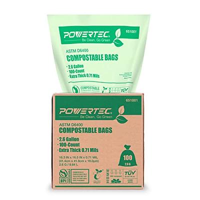 BEIDOU-PAC 4-6 Gallon Compostable Trash Bags, 100 Count, Compost Bags  Kitchen Trash Bags with Handle, Sturdy Biodegradable Garbage Bags Food  Scrap Waste Bags, ASTM D6400, US BPI Certified - Yahoo Shopping