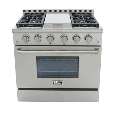 FORNO Lseo 30-in 5 Burners 4.23-cu ft Freestanding Natural Gas Range  (Stainless Steel)