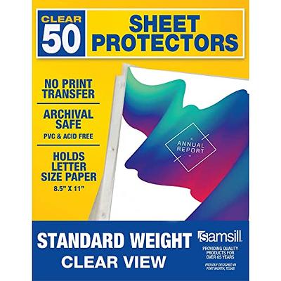 Universal Top-load Poly Sheet Protectors Standard Letter Clear 100