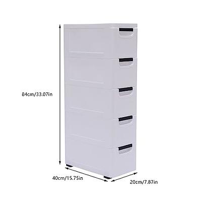 Closet Drawers Tall Dresser Organizer Vertical Clothes Storage Tower 5- Drawer