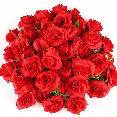 Kesoto 50pcs Red Roses Buds Artificial Flowers Bulk, 1.6 Small Silk Fake  Roses Flower Heads for Decoration, Crafts, Wedding Centerpieces Bridal  Shower Party Home Decor - Yahoo Shopping