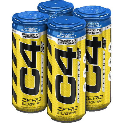 Cellucor C4 Pre-Workout On-the-Go Drink, Blue Razz - 11.7 oz