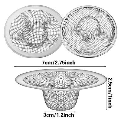 3PACK Stainless Steel Slop Basket Filter Trap Mesh Metal Sink Drain  Strainer Heavy Duty Drain Stoppers for Kitchen Sink Bathroom Bathtub Wash  Floor