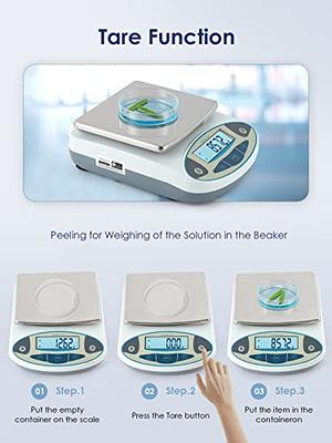 LACHOI Lab Scale 0.001gx500g High Precision Scale 0.001g Accuracy