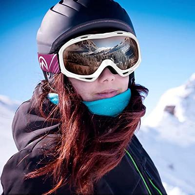 OutdoorMaster Ski Goggles OTG - Over Glasses Ski/Snowboard Goggles for Men,  Women & Youth - 100% UV Protection (Whiteframe Pinklens VLT28%) - Yahoo  Shopping