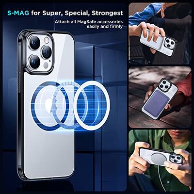Lamicall Magnetic Case for iPhone 14 Pro/14 Pro Max [ Anti-Slip Edge ]