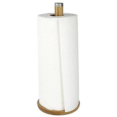 Paper Towel Dispenser Stand Up One-Handed Tear Paper Towel Roll Holder  Removable Paper Towel Holders Space-Saving for Countertop