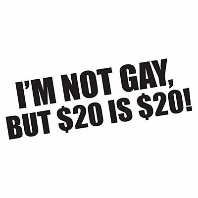 I'm Not Gay Funny Bumper Sticker Vinyl Decal Dope JDM Prank Sticker Car  Truck Window Decal - Yahoo Shopping