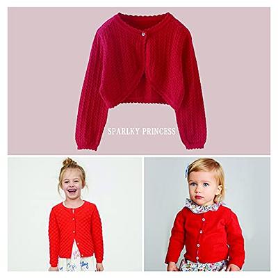 Bolero Cardigan for Girls - rosy, Girls