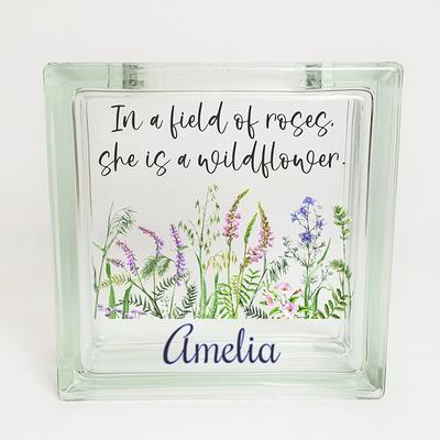  In a Field of Roses She is a Wildflower nursery decor baby  shower gift girl bedroom decor : Handmade Products
