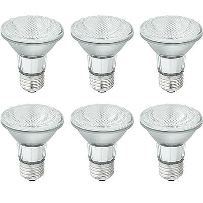 EKSAVE PAR20 Halogen Light Bulb 120V 50W Flood Light Bulbs Dimmable for  Track Lights,Recessed Light, Range Hood Lights,E26 Medium Base, 2800K Warm  White(6Pcs) - Yahoo Shopping