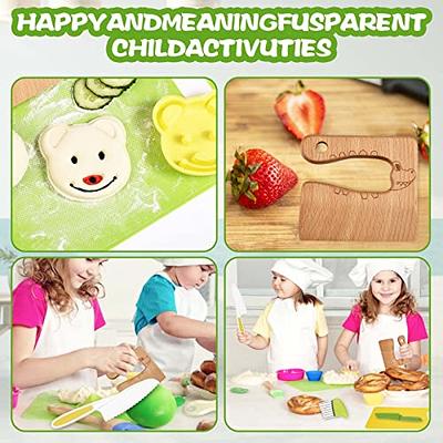 Kitchen Kids Wooden Cutter - Vegetable And Fruit Cutter Montessori Kitchen  Tools For Toddlers Real Cooking Cute
