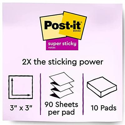 Post-It 3321-SSAU Super Sticky Notes, 3x3