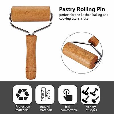 Adjustable Rolling Pin With 4 Thickness Rings Stainless Steel Dough Roller  Pizza