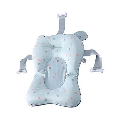 Foldable Baby Bath Seat Support Mat Newborn Bathtub Pillow Infant Body  Cushion